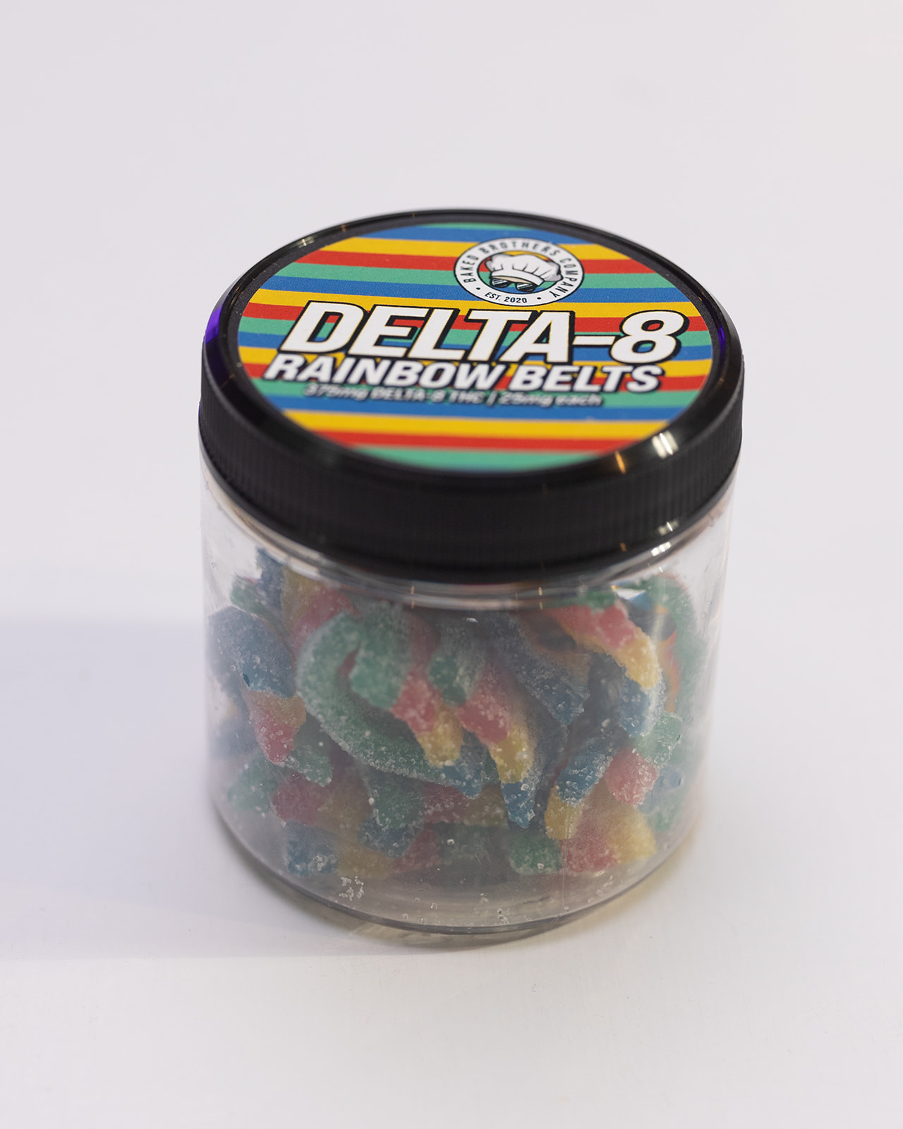 25mg Delta 8 Rainbow Belts - 15 count