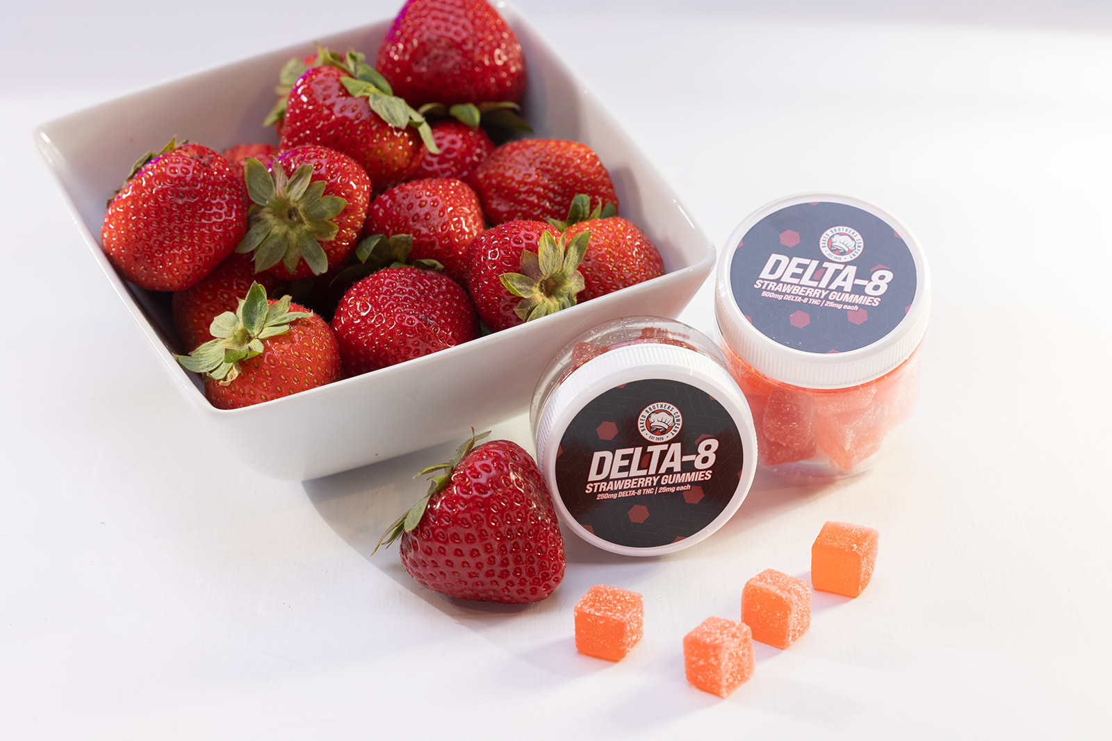 25mg Delta 8 Strawberry Cubes
